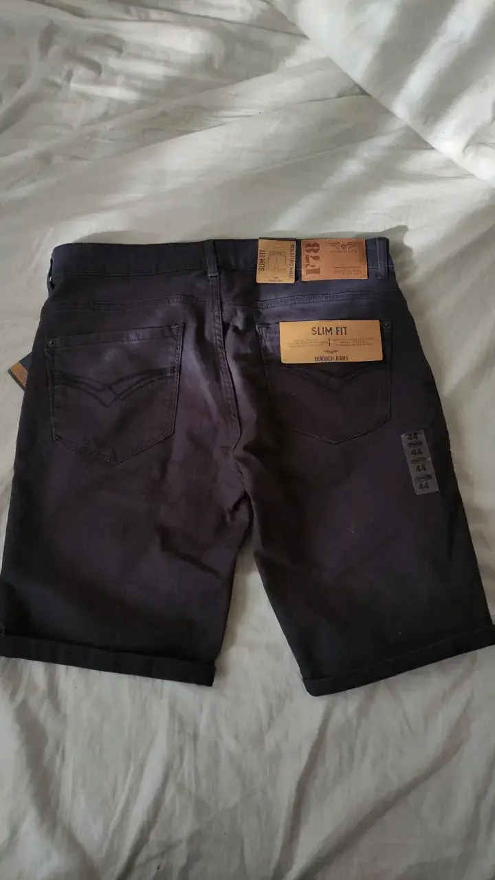 Bermudas negras slim fit Ferouch talla 44 - 2