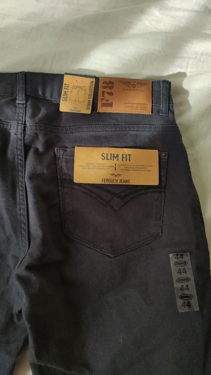 Bermudas negras slim fit Ferouch talla 44 - 3