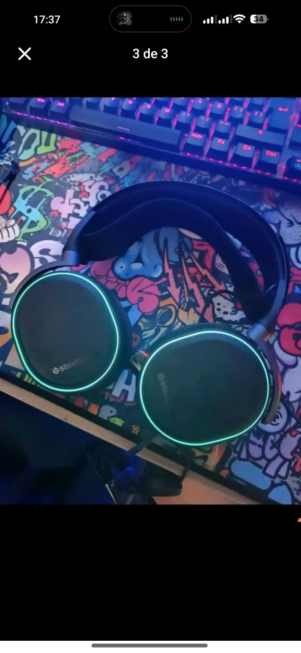 Audífonos SteelSeries Arctis Pro con iluminación RGB - 3