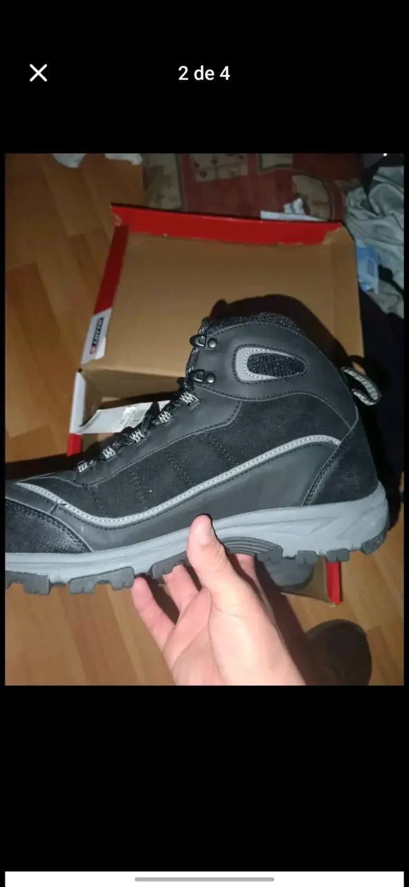 Botas de montaña negras Lotto para hombre - 2