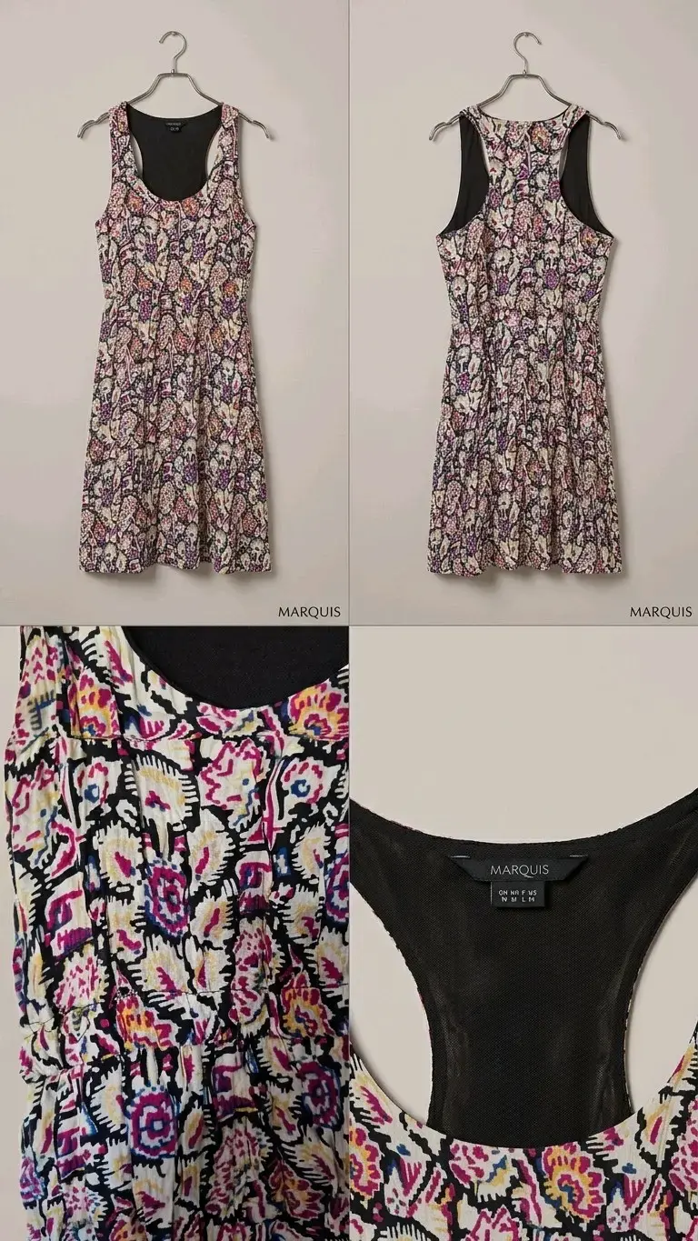 Vestido estampado sin mangas Marquis - 2