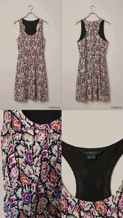 Vestido estampado sin mangas Marquis - miniatura 2