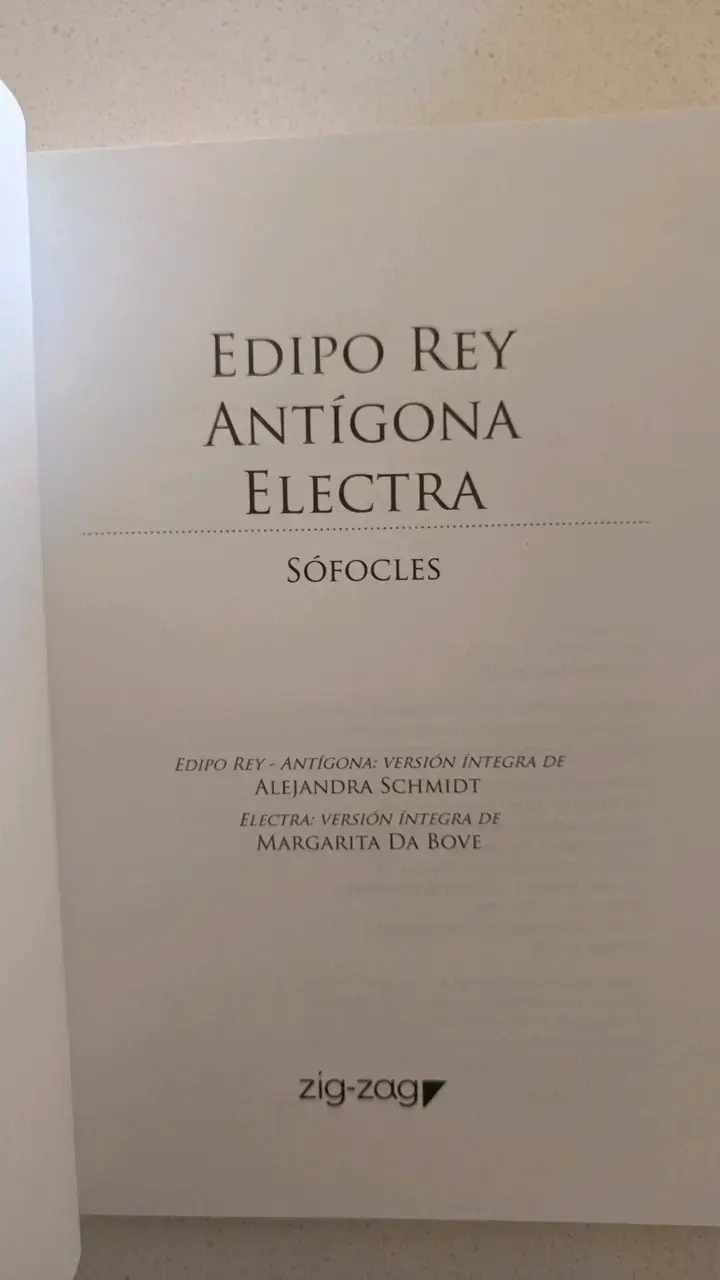 Libro Edipo Rey/Antígona/Electra - 3