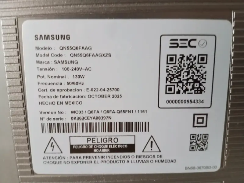 Televisor Samsung 55 pulgadas UHD 4K - 2