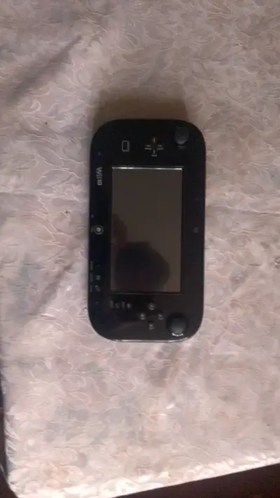 Controlador Wii U GamePad negro en buen estado - miniatura 1