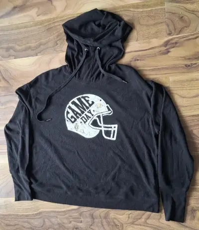Polerón con capucha negro Game Day XXL - miniatura 1