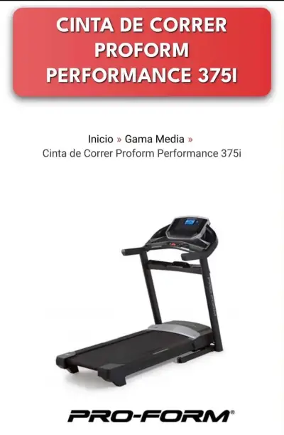 Caminadora eléctrica 375i Pro-from - miniatura 6