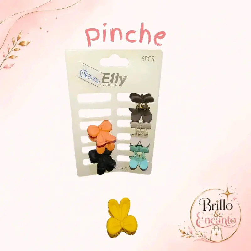 Set de Pinches Elly Fashion 6 Piezas