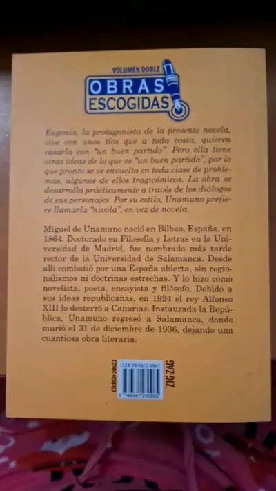 Libro Niebla de Miguel de Unamuno - miniatura 3