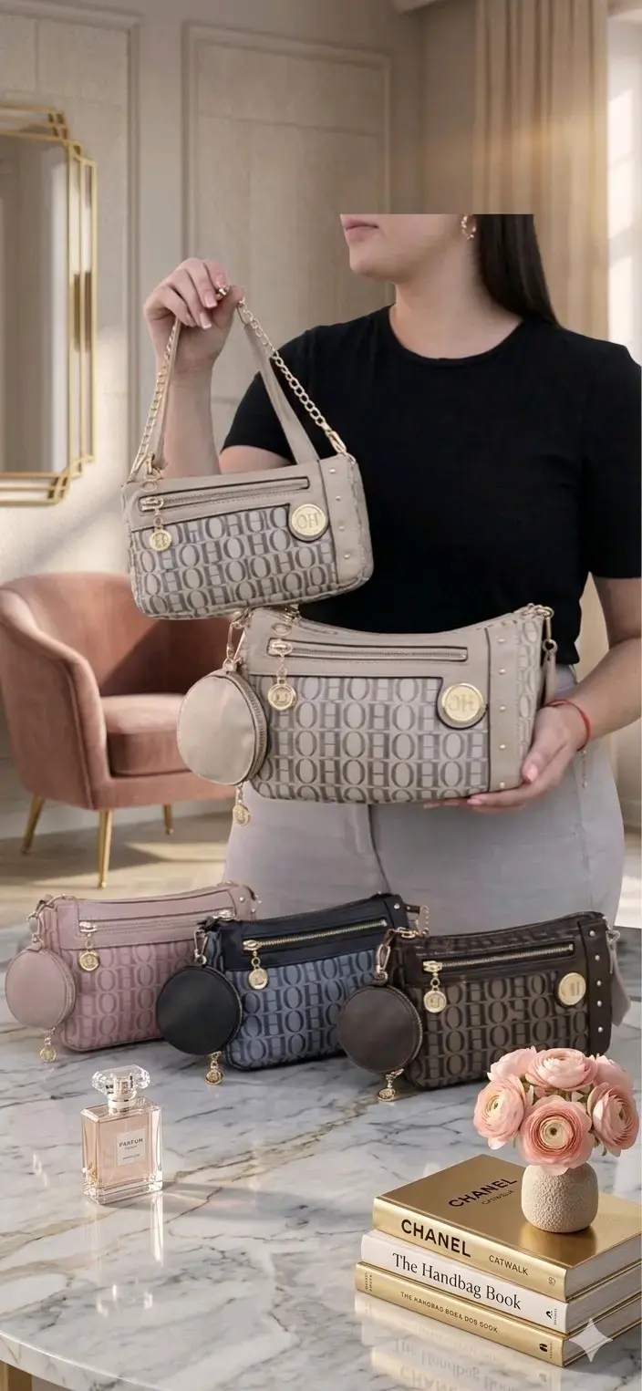 Carteras con diseño acolchado y hebillas decor - 5