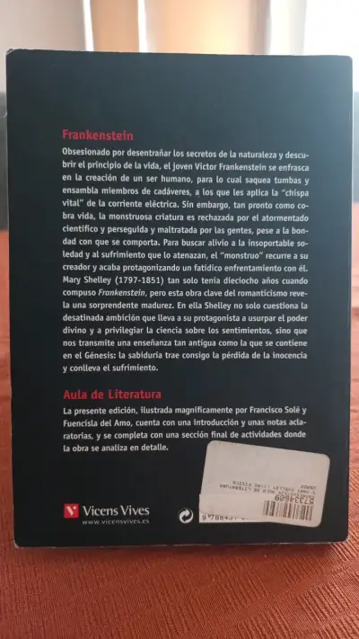 Libro Frankenstein de Mary Shelley - Vicens Vives - miniatura 2