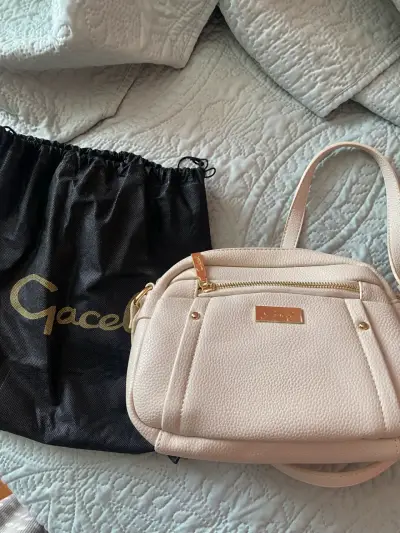 Cartera cruzada beige Gacel - miniatura 1