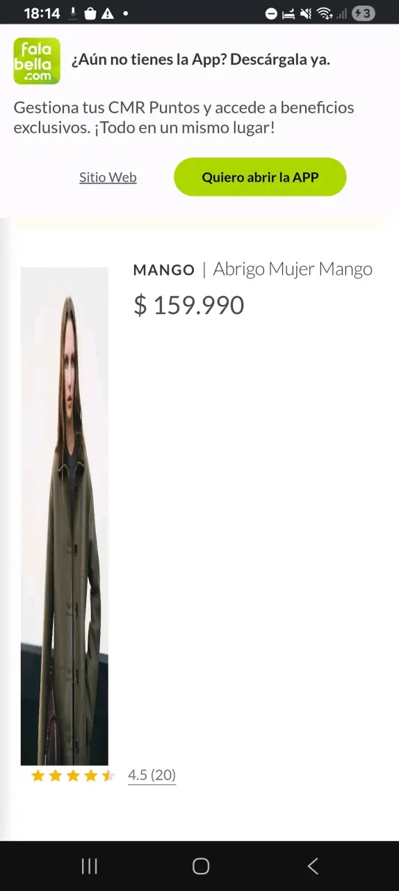 Abrigo Mujer Verde Mango - 1
