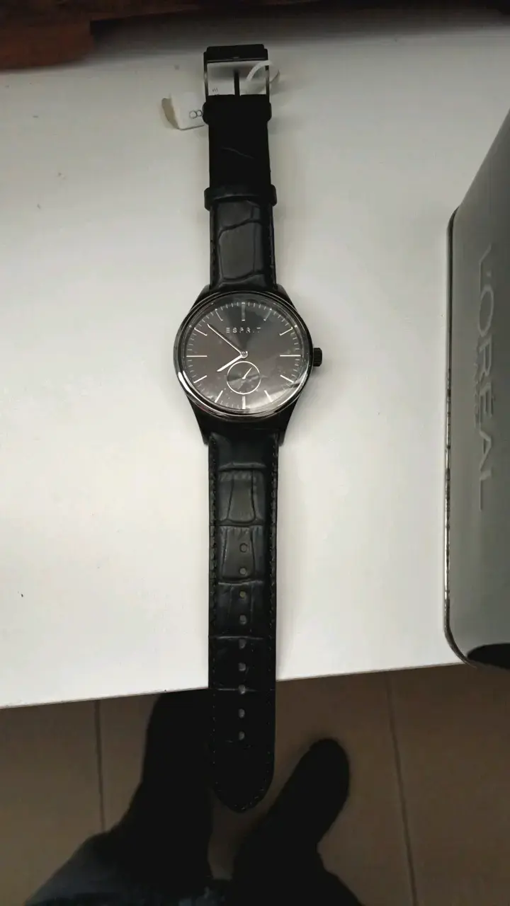 Reloj Esprit de cuero negro para hombre - 1
