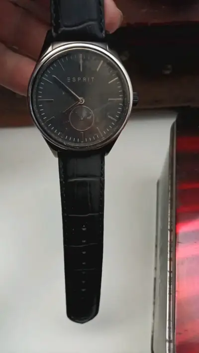 Reloj Esprit de cuero negro para hombre - miniatura 2