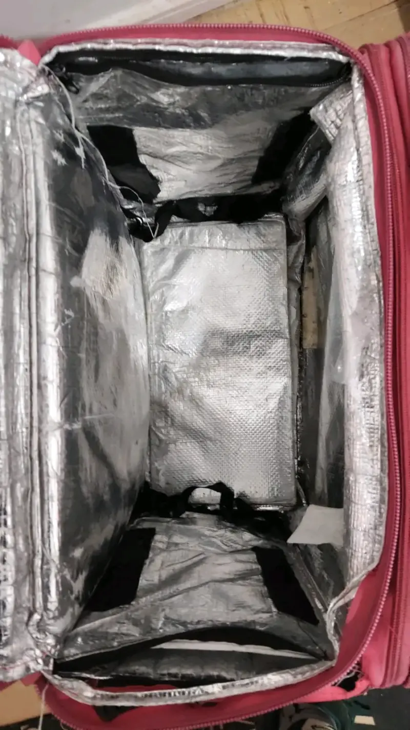 Bolso térmico de reparto rojo con aislamiento - 1