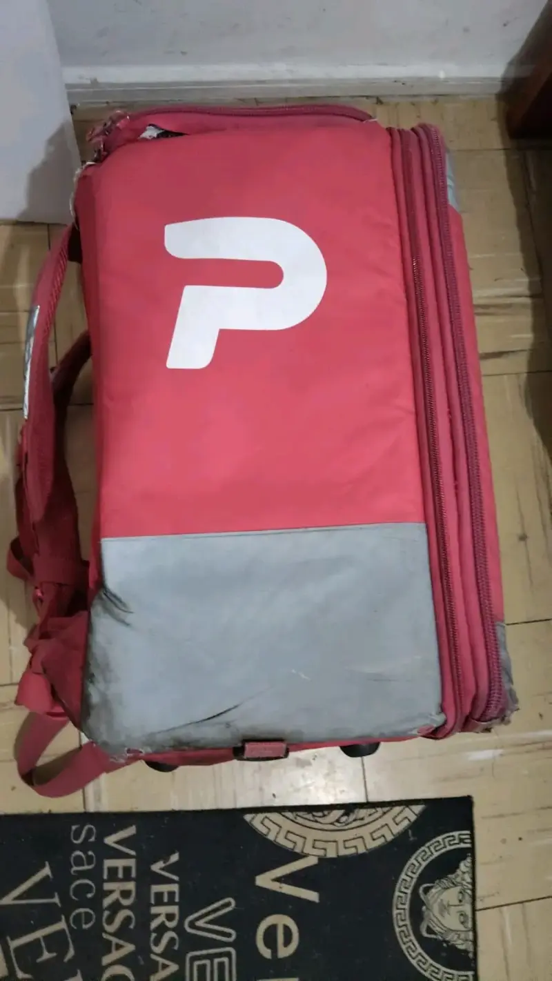 Bolso térmico de reparto rojo con aislamiento - 4