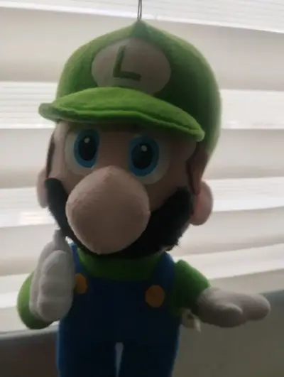 Peluche Luigi Super Mario Bros Original - miniatura 3