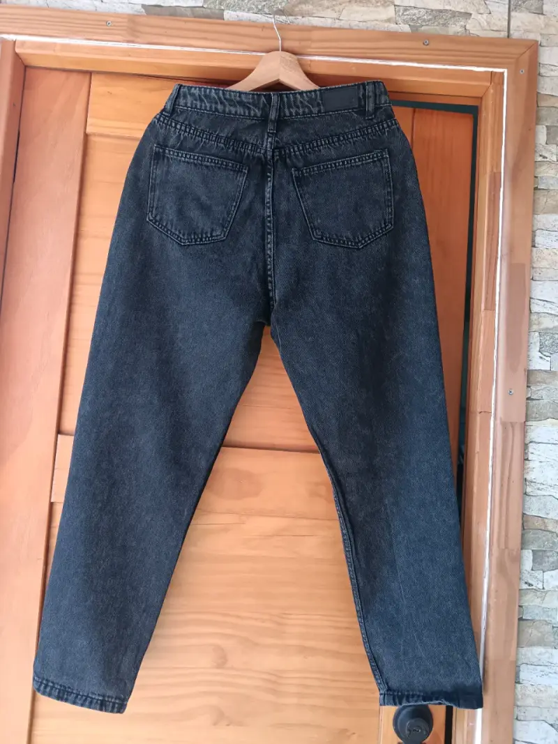 Jeans nuevo, colornegro de mezclilla para mujer - 2