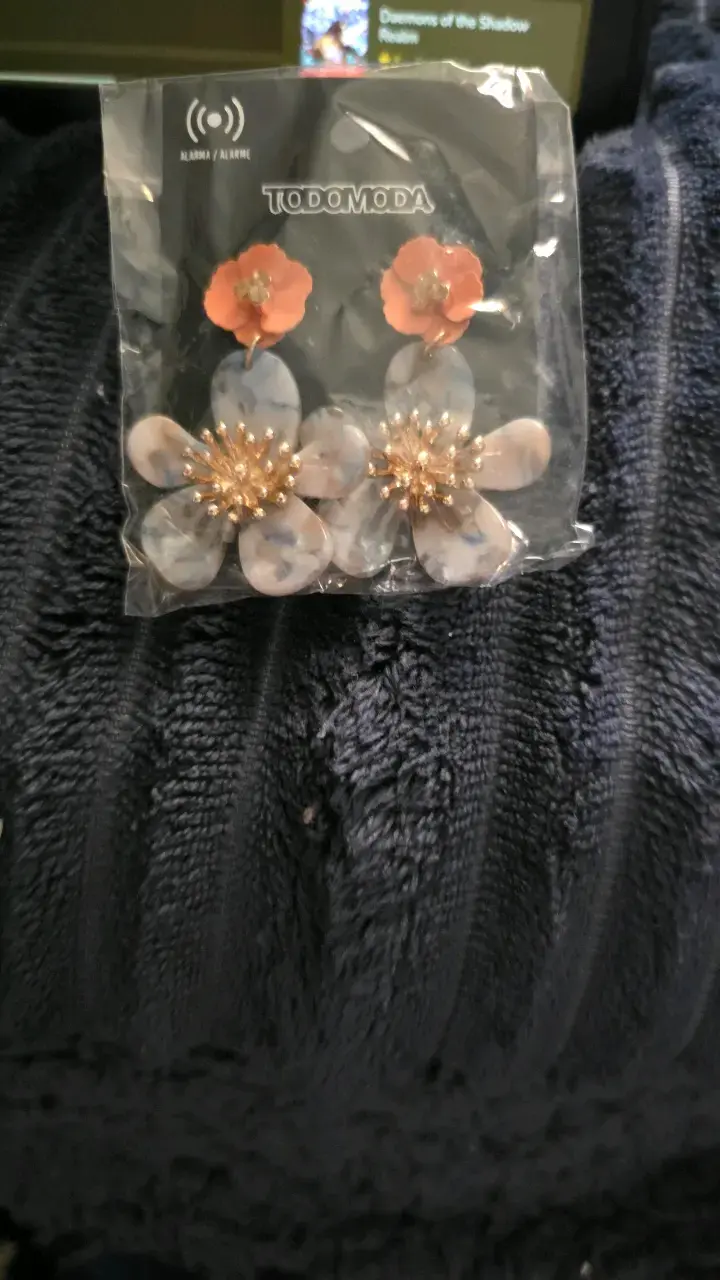 Aros florales de resina Todomoda