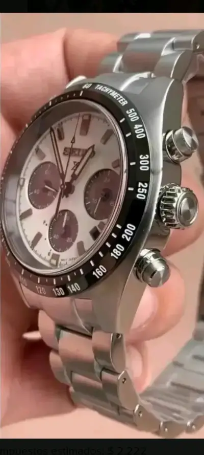Reloj Seiko cronógrafo de acero inoxidable - miniatura 3