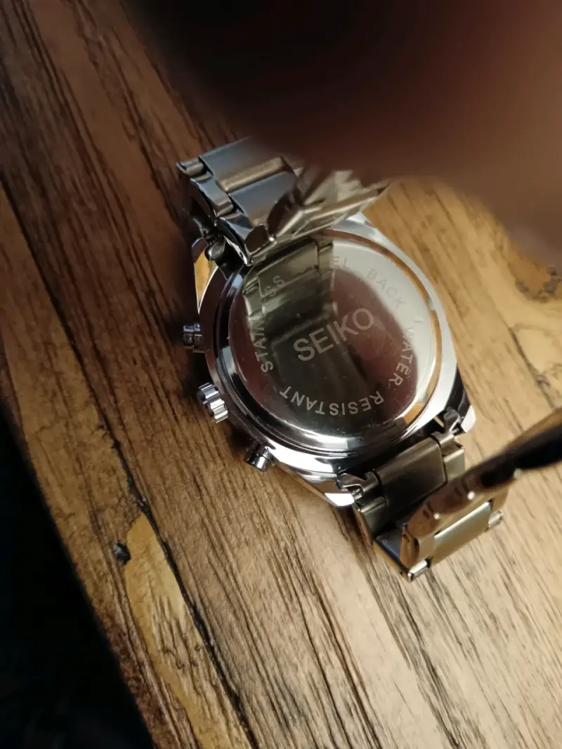 Reloj Seiko cronógrafo de acero inoxidable - 4