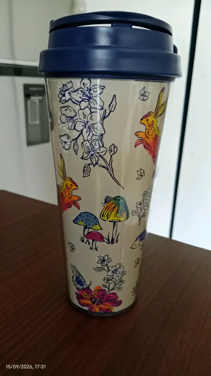 Vaso térmico Starbucks con diseño floral - 2