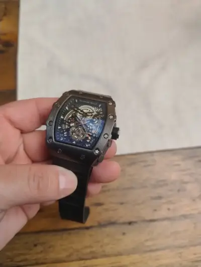 Reloj Richard Mille Skeleton Negro - miniatura 3