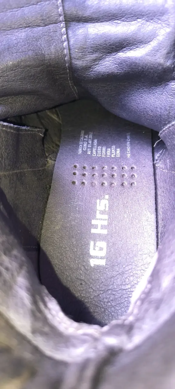 Botines de Cuero Mujer 16 Horas - Talla 38 - 3