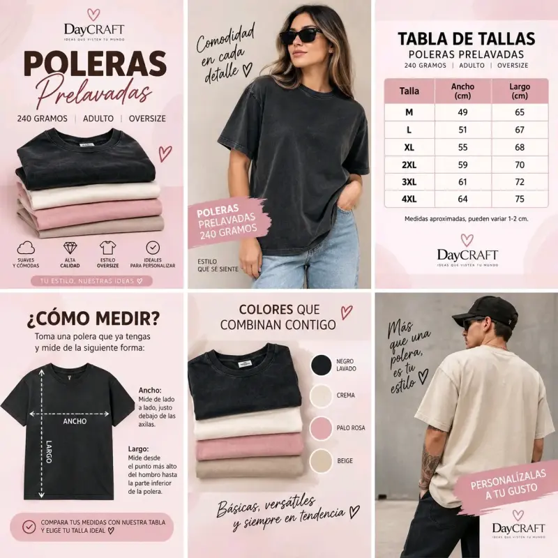Polera negra con diseño Chile Santiago - 2