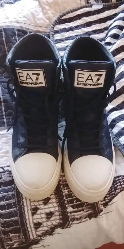 Zapatillas altas azul marino EA7 Emporio Armani - miniatura 2