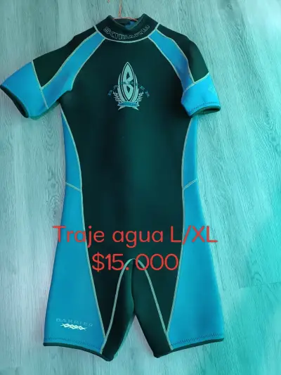 Traje de agua corto Skiwarm azul y negro - miniatura 1