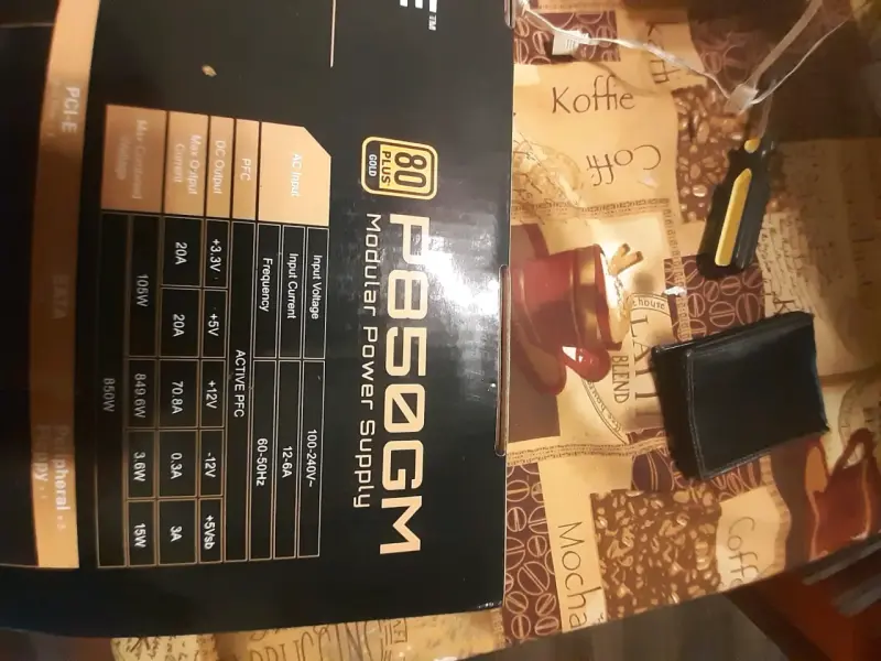 Fuente de Poder Modular Gigabyte P850GM 850W PG+ - 3