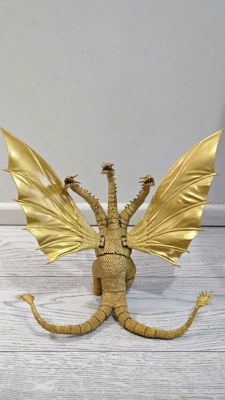 S.H. Monsterarts King Ghidorah con soporte - 2