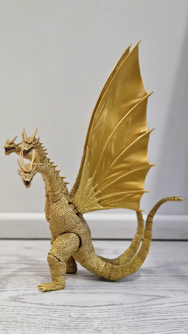 S.H. Monsterarts King Ghidorah con soporte - 3