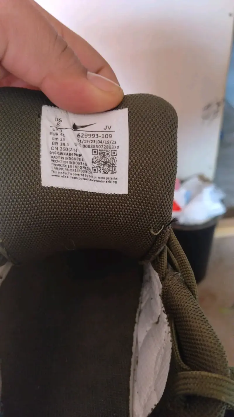 Zapatillas deportivas Nike Air verde y blanco - 2
