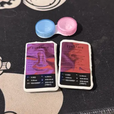 Lentes de contacto cosméticos color violeta - miniatura 4