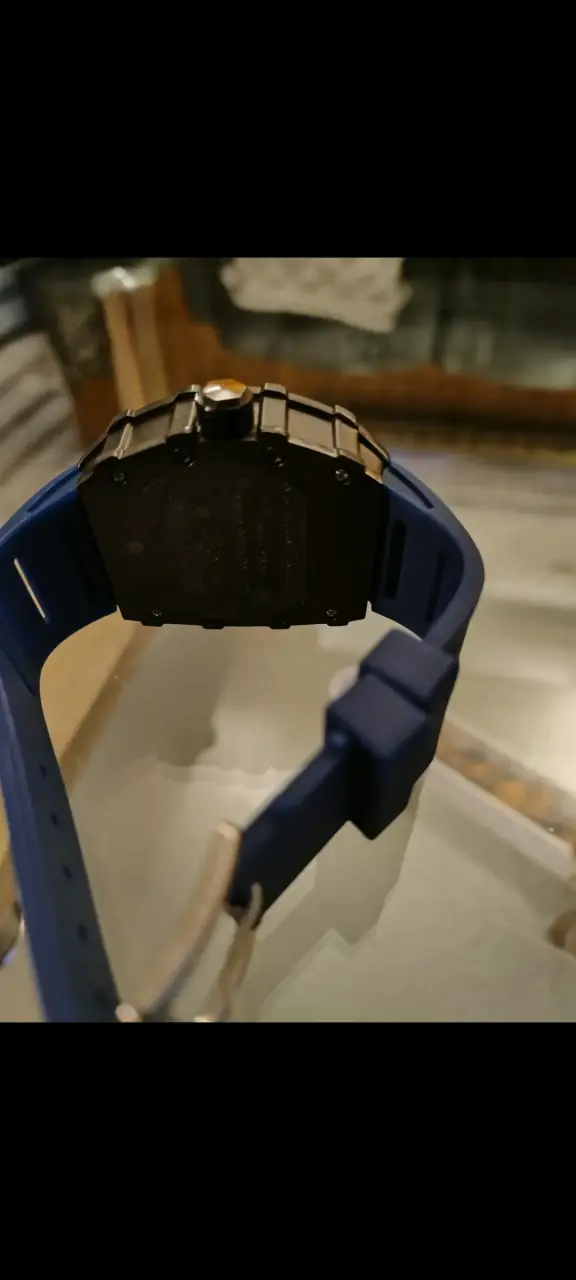Reloj Richard Mille azul con correa de silicona - 3
