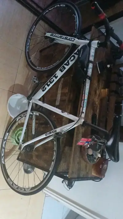 Bicicleta de carretera ACAB 1312 blanca - miniatura 1
