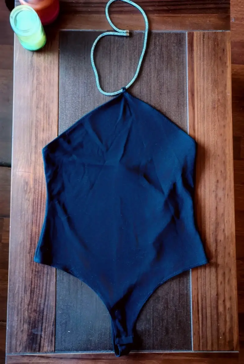 Body negro sin mangas para mujer H&M