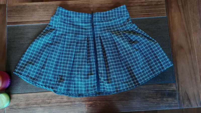 Falda corta a cuadros  para mujer - 2