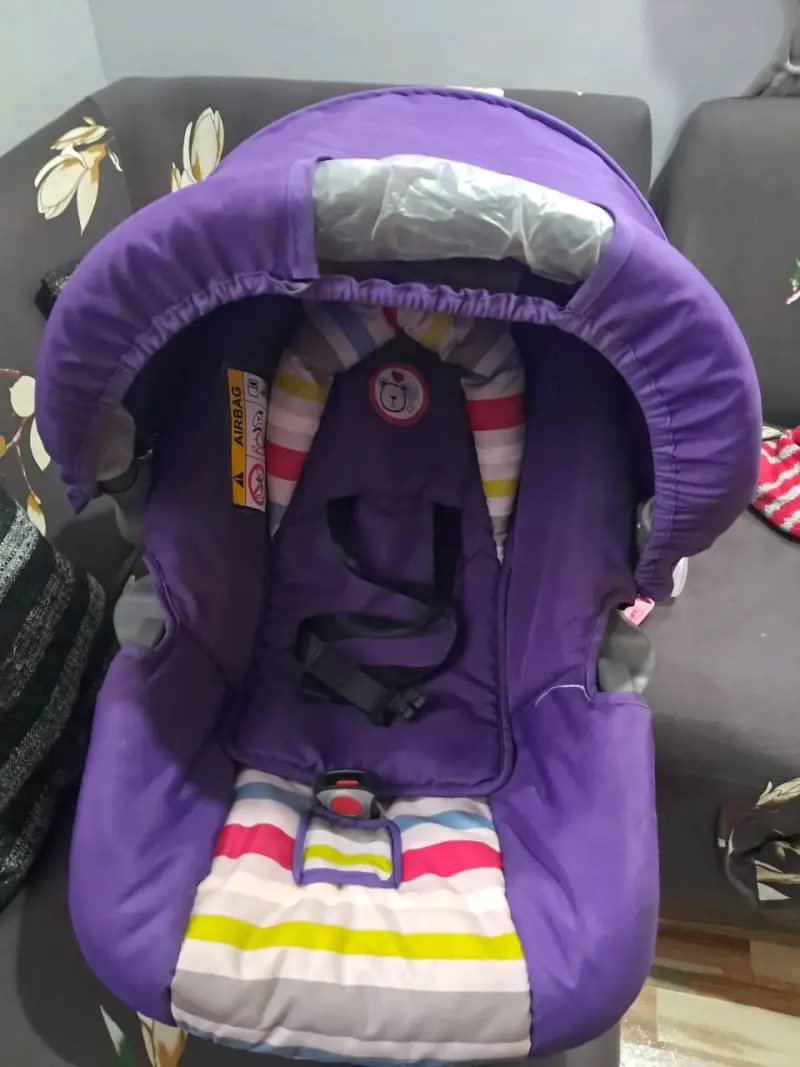 Coche de bebé Bebesit morado con porta bebé - 2