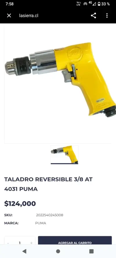 Taladro Reversible 3/8 Puma AT 4031 - miniatura 1