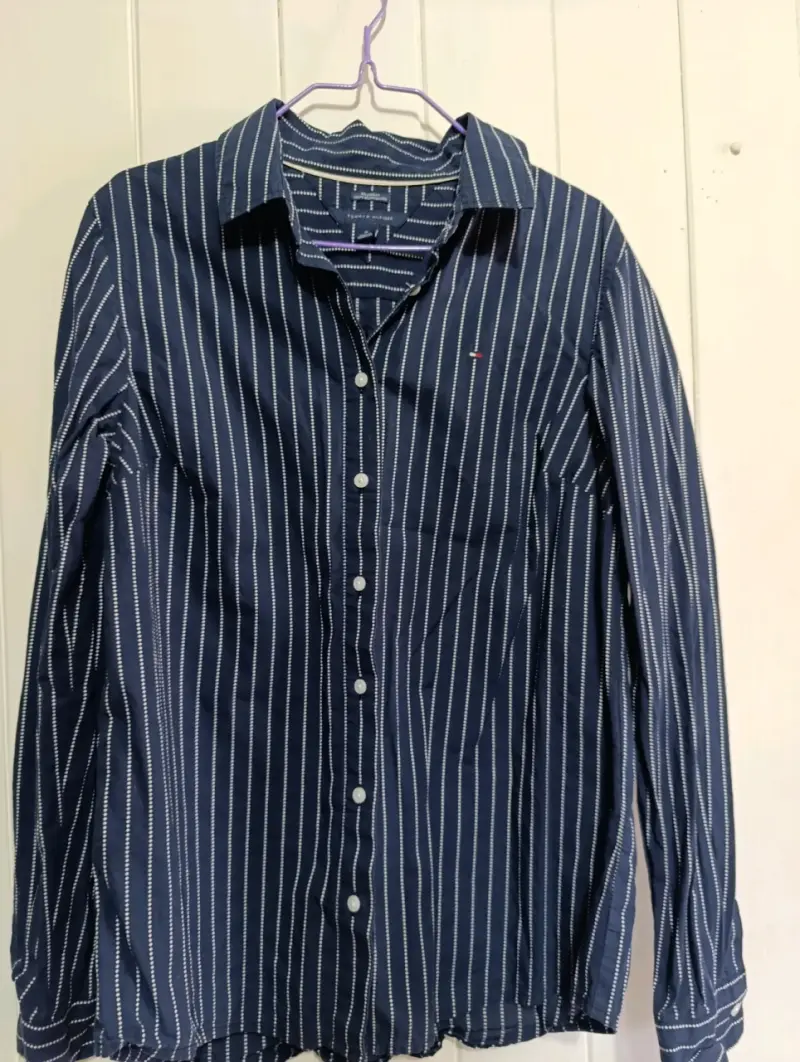Blusa de rayas azul para mujer Tommy Hilfiger - 1