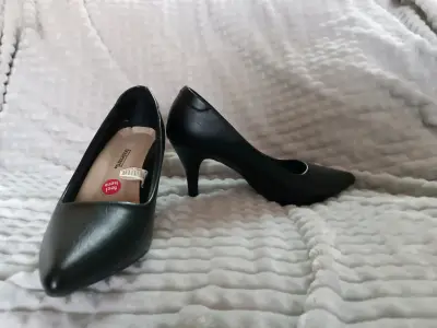 Zapatos de Tacón Negro Mujer Comfort - miniatura 1