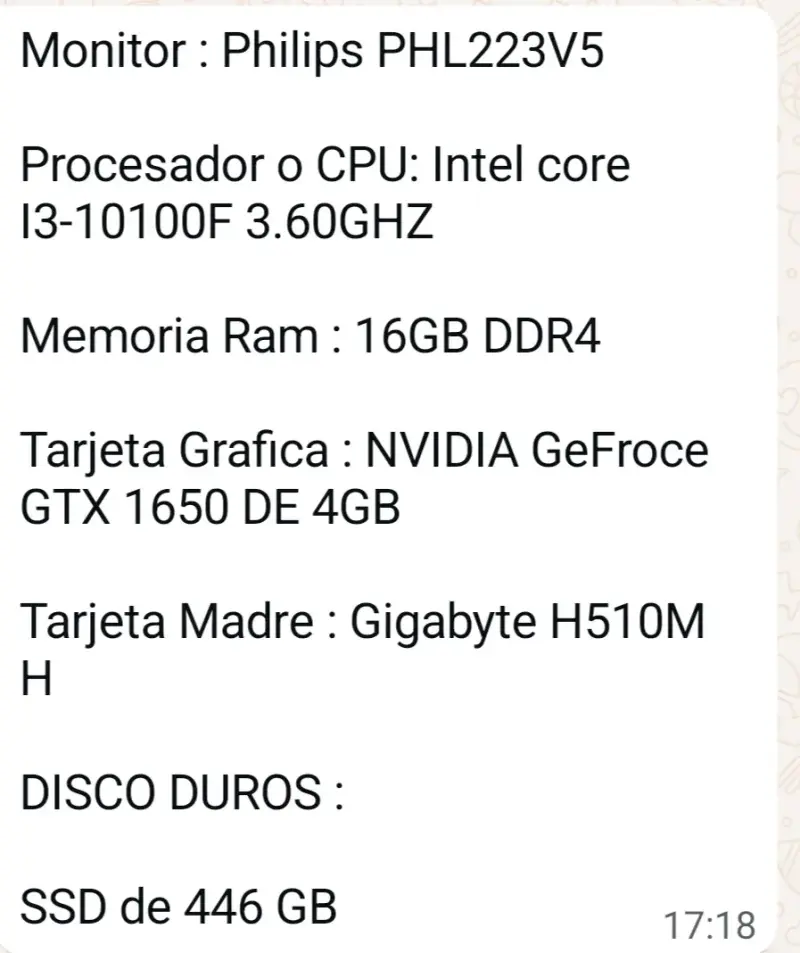 PC de Escritorio Gigabyte con Intel Core i3 y 16GB RAM - 2
