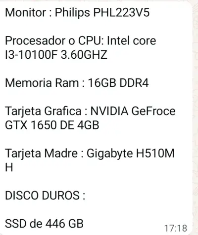 PC de Escritorio Gigabyte con Intel Core i3 y 16GB RAM - miniatura 2