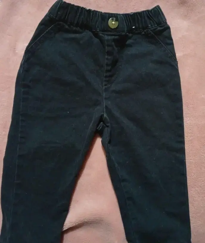 Pantalones de bebé en mezclilla azul - 2
