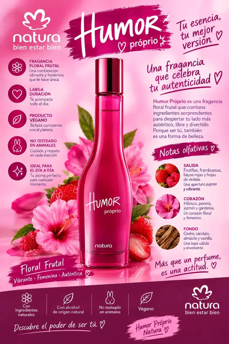 Perfume Natura Humor Próprio Floral Frutal