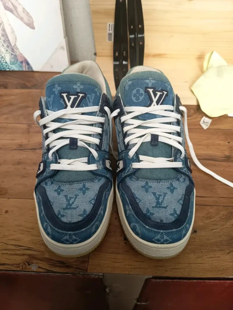 Zapatillas deportivas denim azul Louis Vuitton - 1